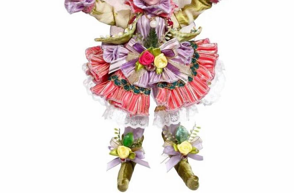 NEW MARK ROBERTS butterfly fairy girl small 11" in red